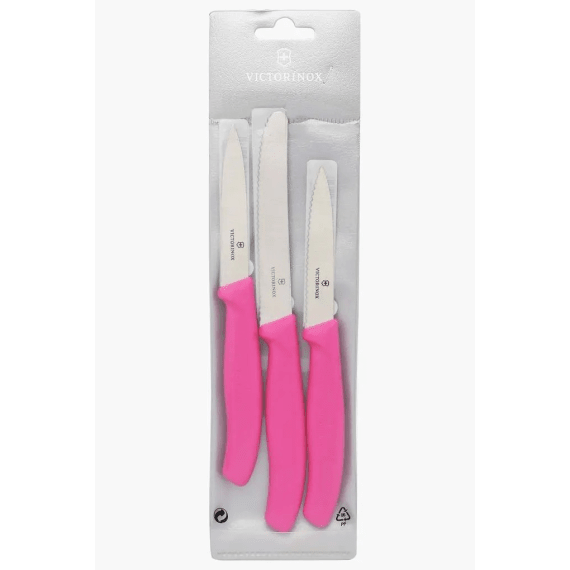 victorinox classic 3pc paring knife set pink picture 1