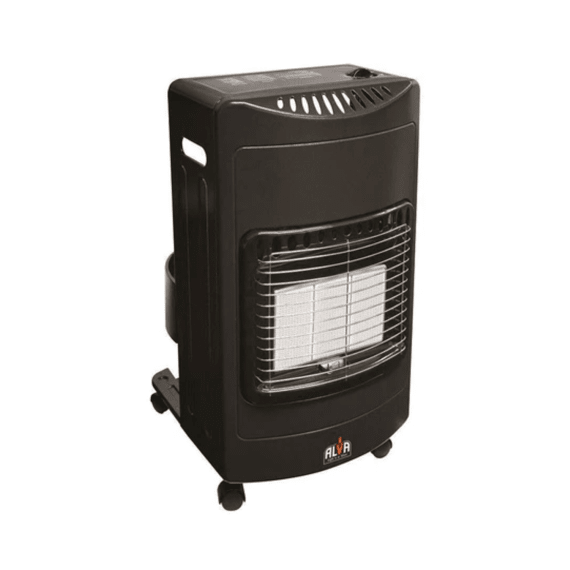 Alva 3 Panel Large Gas Heater - Black | Agrimark