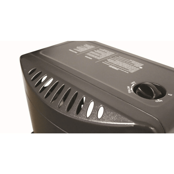 Alva 3 Panel Large Gas Heater Black Agrimark