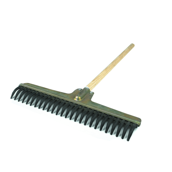 academy rake rubber 27t wood handle picture 1