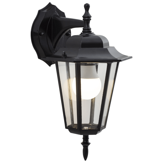 eurolux lantern h bevel glass blck picture 1