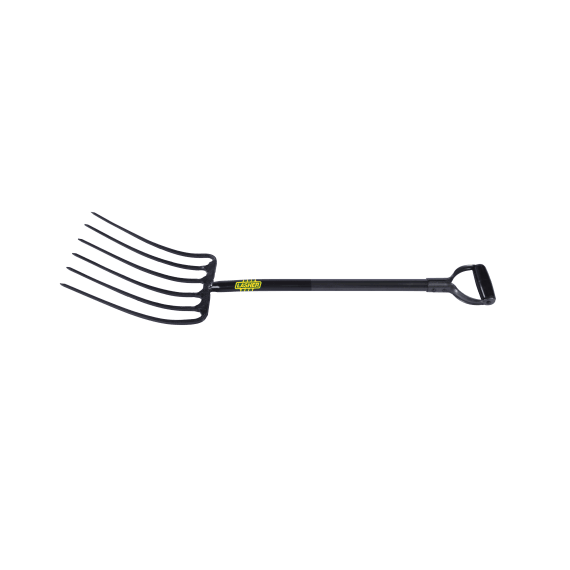 lasher 6 prong steel manure fork fg00130 picture 1