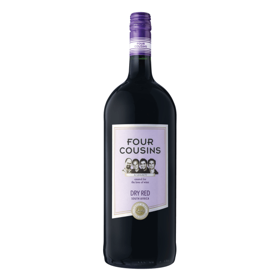 four cousins dry red 1 5l picture 1