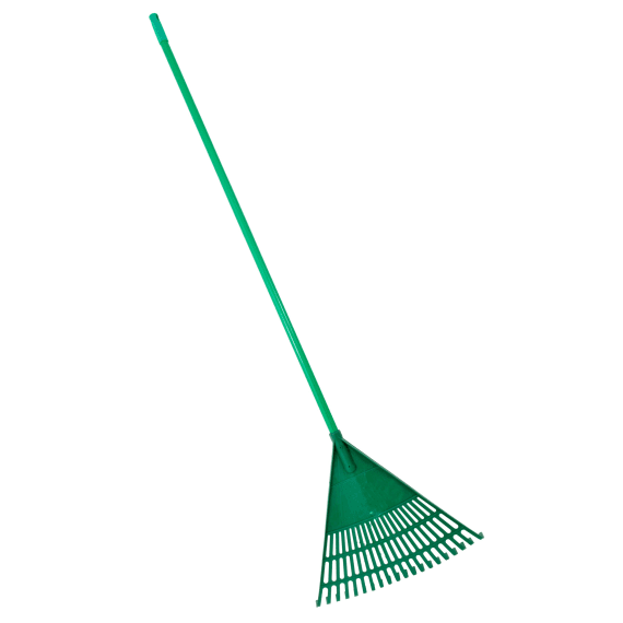 academy plastic leaf rake with metal handle picture 1