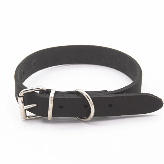 woofer heavy duty leather dog collar 22mm x 500mm picture 2