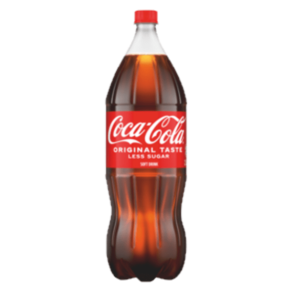 coca cola original less sugar 2l picture 1