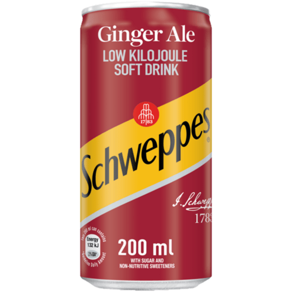 schweppes ginger ale can 200ml picture 1