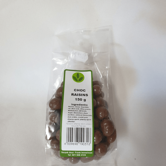 frankimmelman choc raisins 150g picture 1