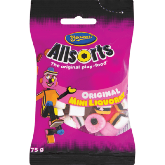 beacon mini liquorice allsorts 75g picture 1