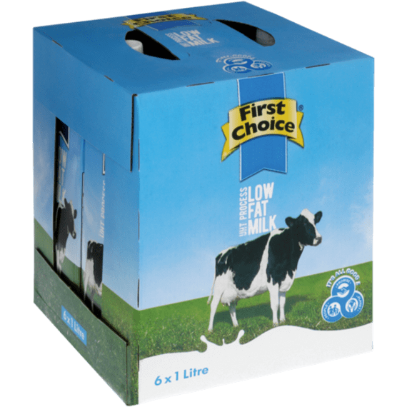 first choice uht low fat milk 1l x 6 2 picture 1