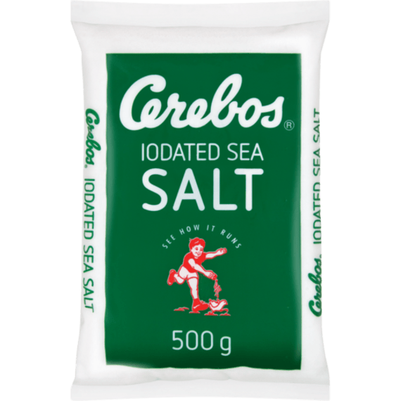 cerebos salt iodated sea poly 500g picture 1