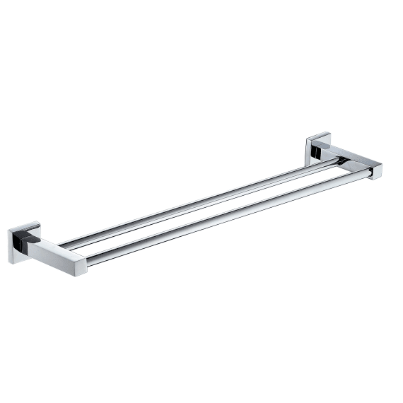 splashworks aria dbl towel rail 700mm picture 1