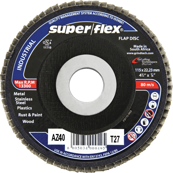 superflex flap disc 115x22mm picture 2