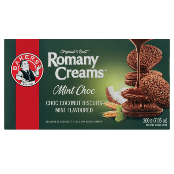 bakers romany creams mint choc 200g picture 1