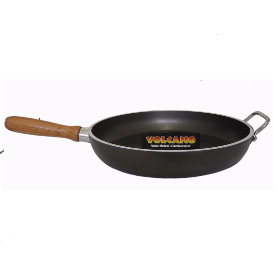 volcano 29cm frying pan with wooden handle picture 1