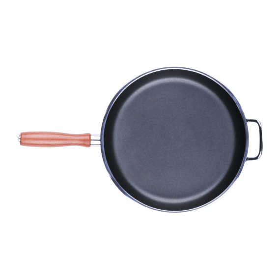 volcano 29cm frying pan with wooden handle picture 2