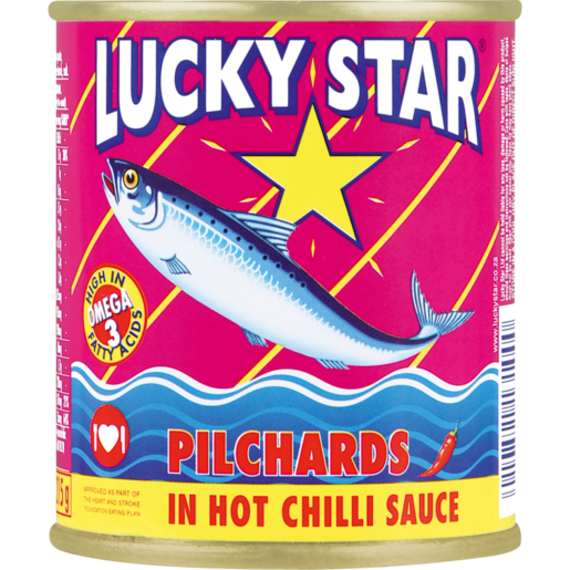 lucky star pilchards chilli 215g picture 1