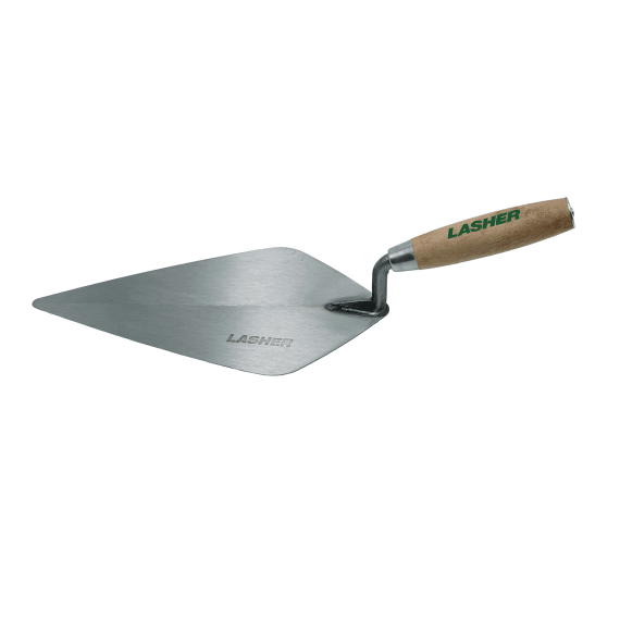 lasher brick trowel with wooden handle 280mm picture 1