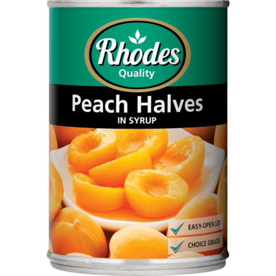 rhodes peach halves in syrup 410g picture 1