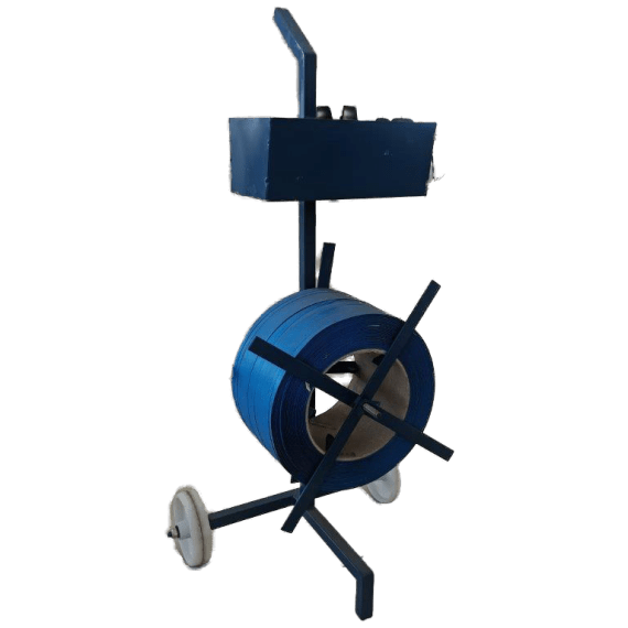 s p poly strap dispenser with wheels picture 1