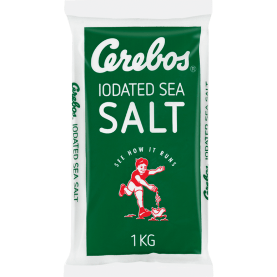 cerebos salt iodated sea poly 1kg picture 1