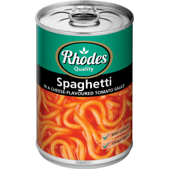 rhodes spaghetti in tomato sauce 410g picture 1