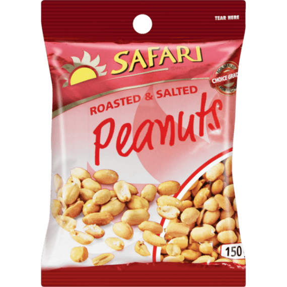 safari roasted salted peanuts 150g picture 1