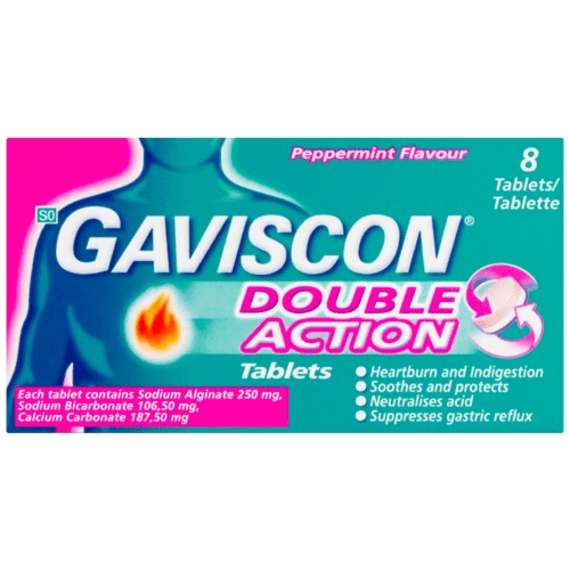 gaviscon plus tablets peppermint 8 s picture 1