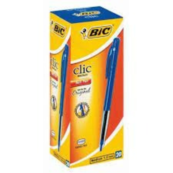 bic clic medium ballpoint pen blue picture 2