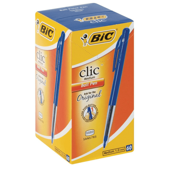 bic clic med ballpoint pen blue 60 s picture 1