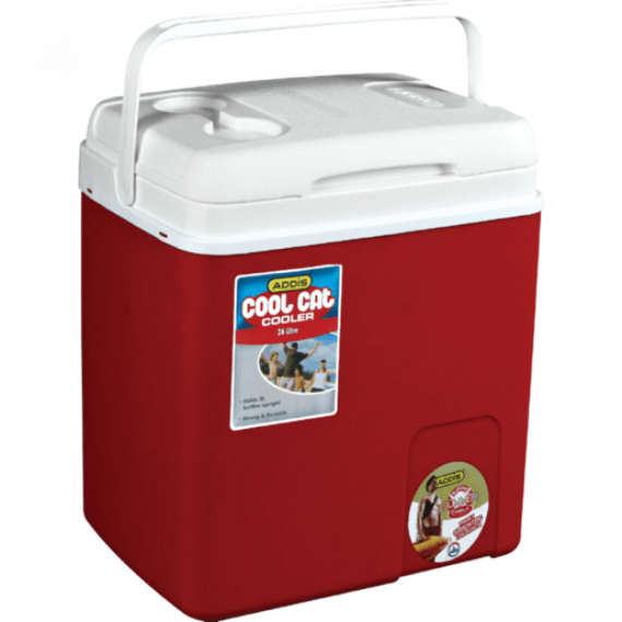 addis coolcat 26l cooler box red picture 1