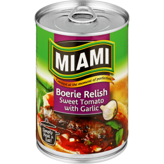 Miami Boerie Relish With Garlic 450g | Agrimark
