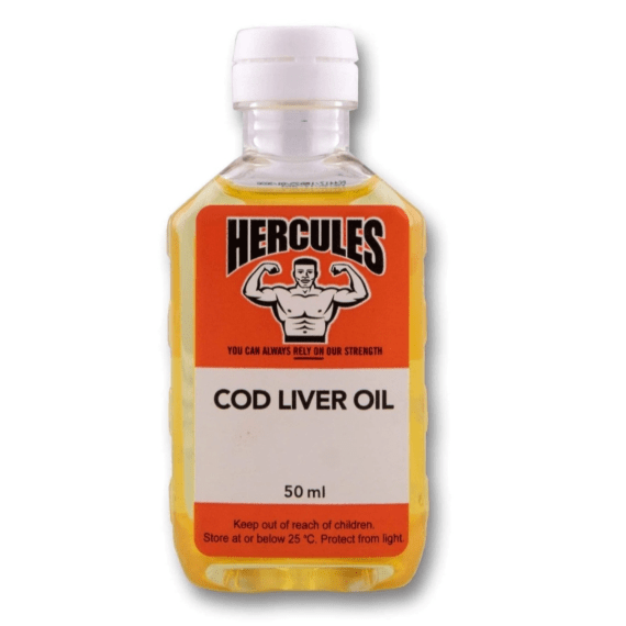 hercules cod liver oil bp 50ml picture 1