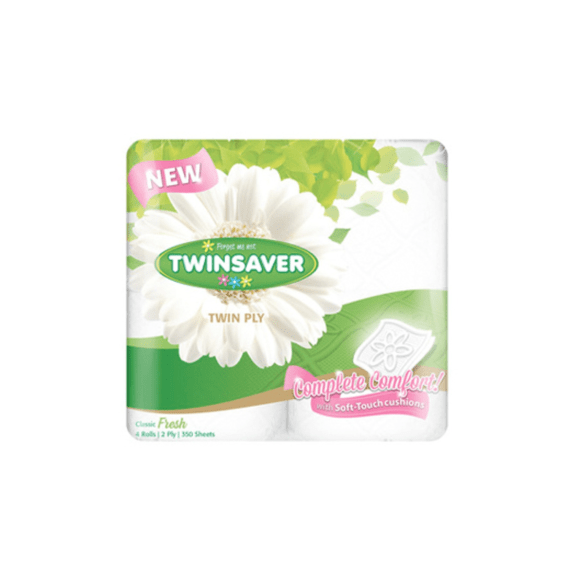 twinsaver toilet paper luxuy white 2ply 4 s picture 1