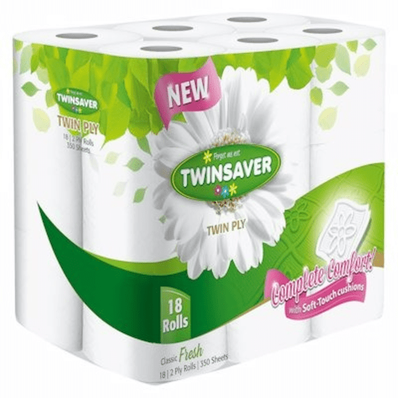 Twinsaver 2Ply Superior Toilet Paper 18's Agrimark