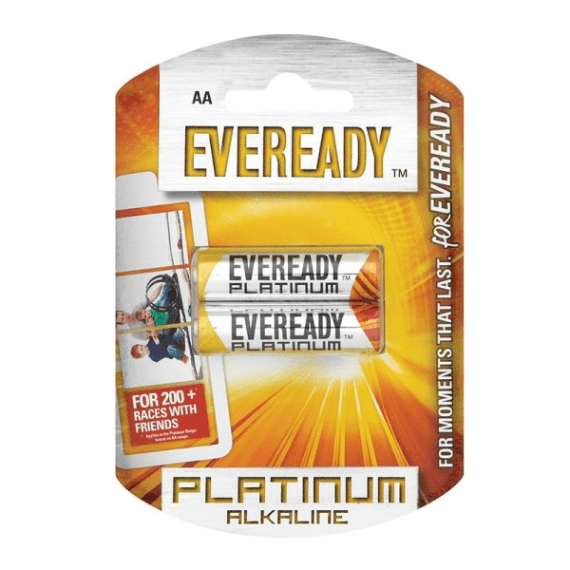eveready battery platinum alk aa 2pk picture 1