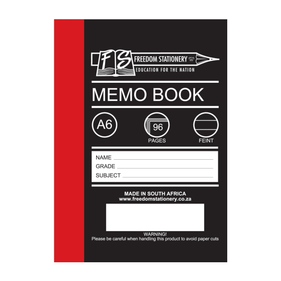 freedom memo hard cover books a6 96p picture 1