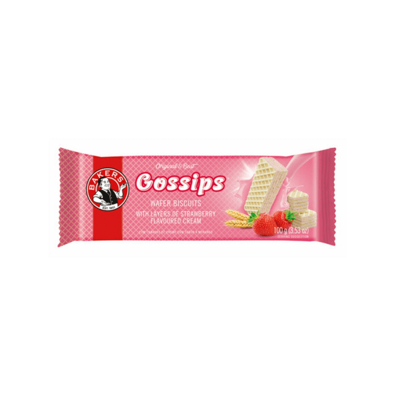 bakers gossips strawberries cream 100g picture 1