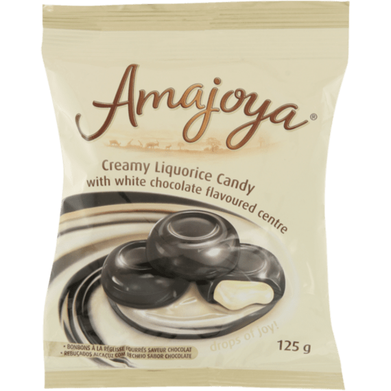 amajoya liquorice candy white choc 125g picture 1