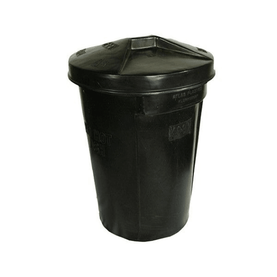 refuse bin lid black 85l plastic picture 1