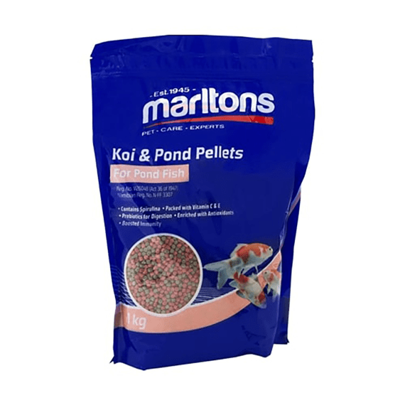 marltons fish pond pellets medium 3mm 1kg picture 1