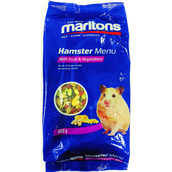 Marltons Hamster Food Fruit & Vegetables 800g Agrimark