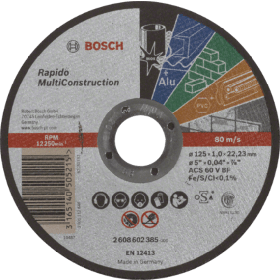 bosch cutting disc rapido multi construction picture 2