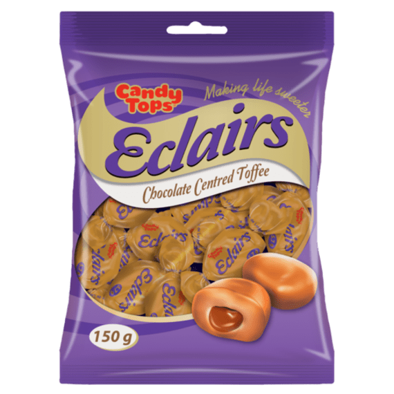 candy tops eclairs chocolate 150g picture 1