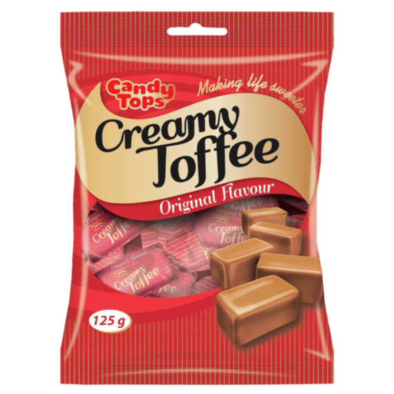 candy tops creamy toffee original 125g picture 1