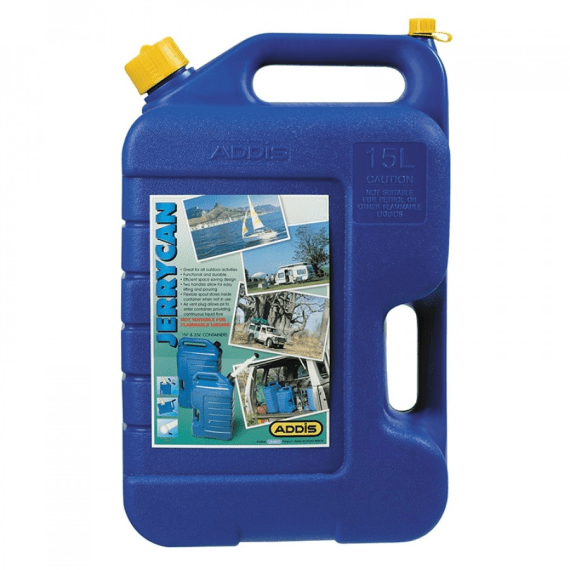 Addis 25L Plastic Water Jerry Can Blue Agrimark