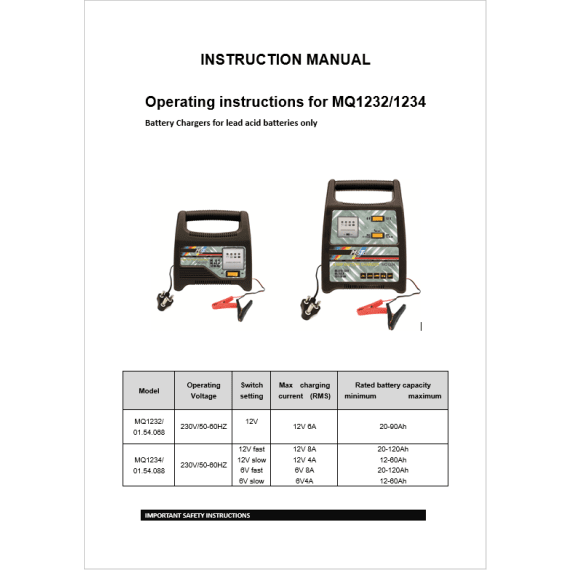 moto quip 8 amp battery charger picture 2