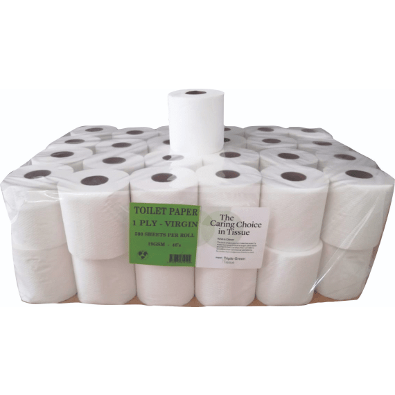 wescape tissue toilet paper 1 ply 48 pack picture 1