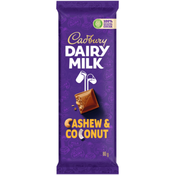 cadbury cashew coconut 80g picture 1