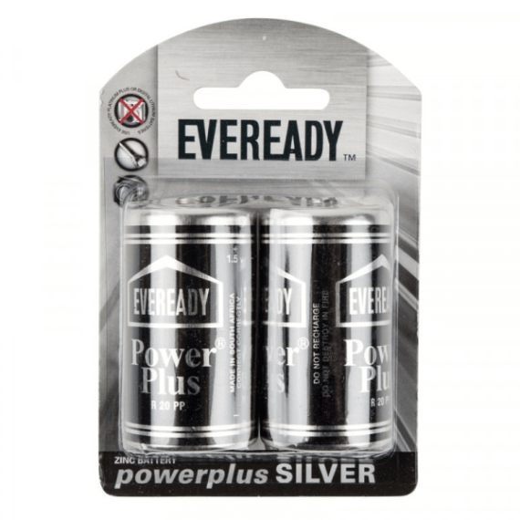 eveready battery p plus r20pp size d 2pk picture 1